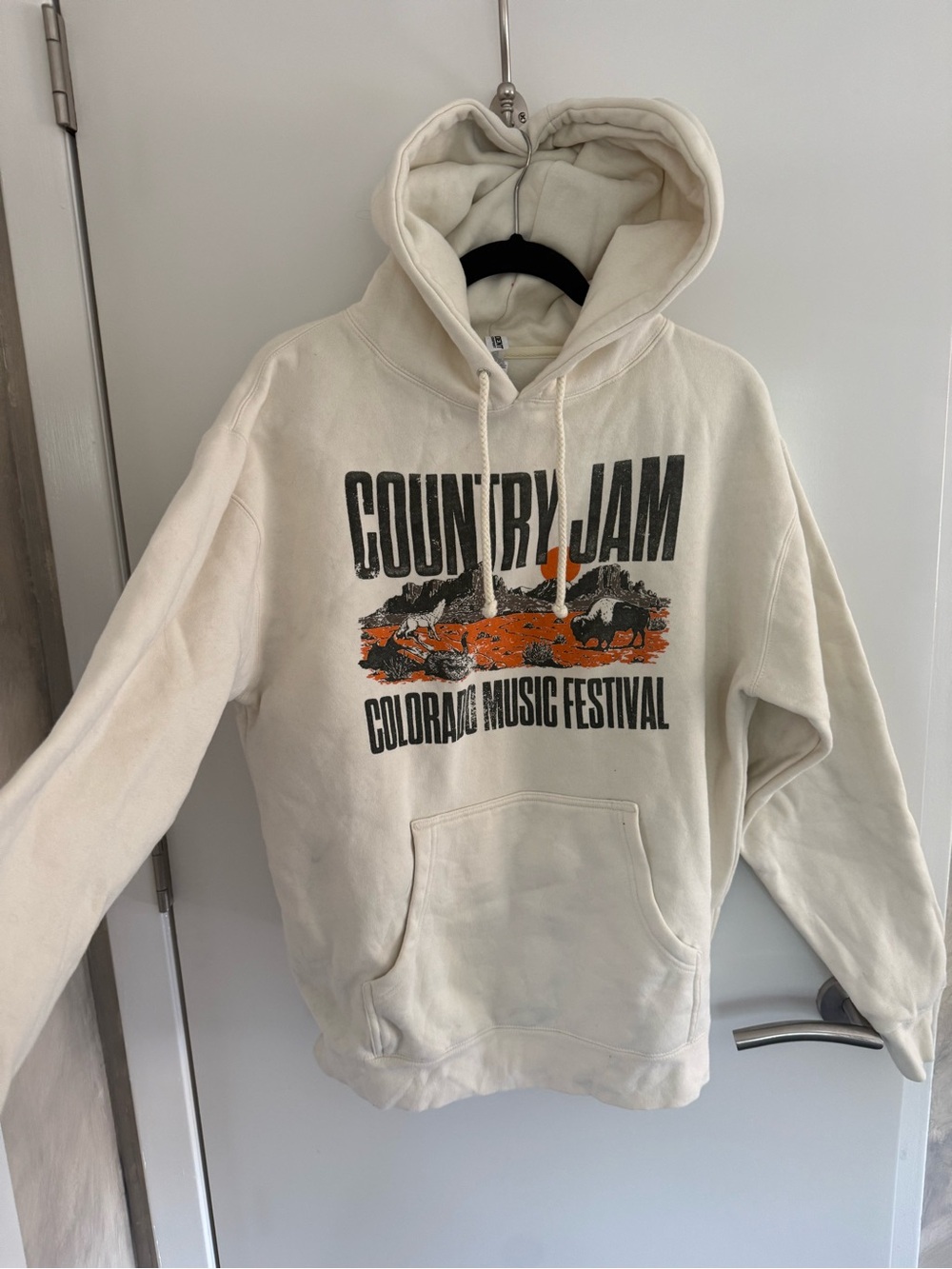 Country Jam Colorado Music Festival Cream Graphic Hoodie